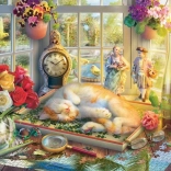 Puzzle Zusammensetzen mit Katze 1000 Teile SCHMIDT