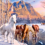 Puzzel winterdooi 180 stukken