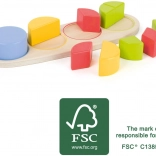 Small Foot Tableau éducatif en bois Fractions