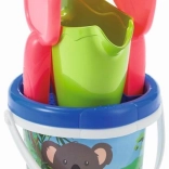 Bucket with koala and watering can – 12 cm sand set