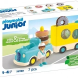 Playmobil 1.2.3 camion donut fou avec empilage et tri