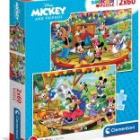 Puzzle 2x60 pieces - Mickey and Friends