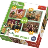 Puzzle Treflíci 4-en-1 avec difficulté variée