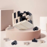 Houten logische kubus – 3D-puzzel voor kinderen en volwassenen