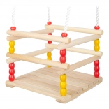balançoire pour enfants en bois avec barrière SMALL FOOT