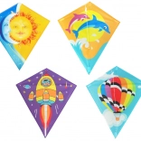 Cerf-volant losange en nylon pour enfants
