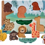 Houten 3D-puzzel Safari Dieren