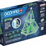 Cubes magnétiques recyclés lumineux 60 pcs Geomag Glow