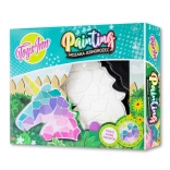 Mozaïek met schildering van een eenhoorn