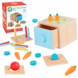 Woopie Green Wooden Educational Drawer Sorting Toy Montessori