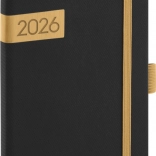 Pocket Diary Black-Gold Twill 2026