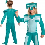 minecraft kinder kostuum diamanten harnas 127–136 cm (7–8 jaar)