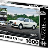 Puzzle RETRO-AUTA Škoda Rapid 136 (1988) – 1000 Teile