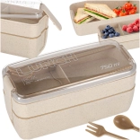 Modulaire lunchbox met compartimenten 750 ml, beige
