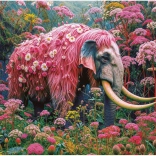 Puzzel Bloemenolifant 500 stukjes