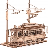 Puzzle mécanique en bois 3D Tramway