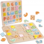 Classic World puzzle Montessori en bois alphabet 27 pcs