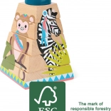 Wooden Stacking Tower Jungle small foot