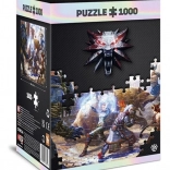 Puzzle GOOD LOOT The Witcher – Geralt en Triss in gevecht 1000 stukjes