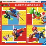 Puzzel 4×100 stukjes Super Mario