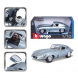 Bburago 1:18 Jaguar E Coupé Bleu Argent métallisé