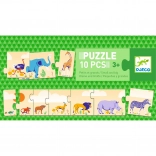 Long puzzle pour enfants 10 pièces de DJECO