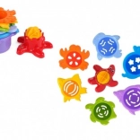 Stapelpots voor water en zand – zeedieren, 7 stuks