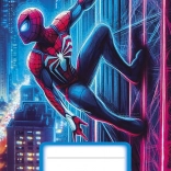 Schrift A5 ongelinieerd met superheldmotief