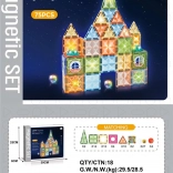 Magnetische 3D-bouwset met lichtgevende schijven, 75 stuks