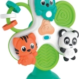 Baby animal carousel for highchair with suction cup