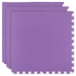 Humbi foam floor mat 180 × 60, large waterproof foam puzzle, safe, 3 pcs, purple