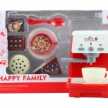 Children's Coffee Maker with Cakes on Battery