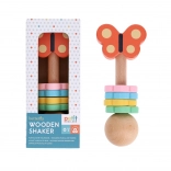 Hochet en bois Papillon de Petit Collage