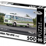 Puzzle RETRO-AUTA Škoda 706 RTO Bus 500 Teile