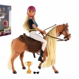 ANLILY Jockey Doll with Horse, articulated, with accessories
