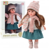 Sweet Angel Doll in Winter Outfit 36 cm
