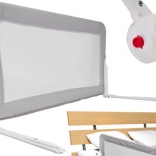 Beschermende bedrail opvouwbaar 200 cm grijs