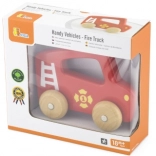 Houten brandweerauto voor kinderen