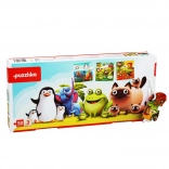 Puzzlika favoriete dieren 3-in-1 – kinderpuzzel 3 afbeeldingen, 50 stukjes