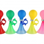 Fietstoeter met rubberen ballon, 14 cm – meerdere kleuren