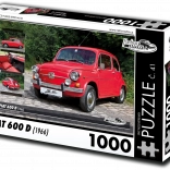 Puzzle RETRO-AUTA Fiat 600 D (1966) – 1000 Teile