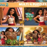 EDUCA Puzzel Vaiana 2, 4-in-1 (50, 80, 100, 150 stukjes)