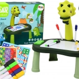 Kids’ Dinosaur Drawing Projector 2-in-1 with Activity Table and Board Games