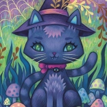 Puzzel HEYE Dreaming: heksenkat 1000 stukjes