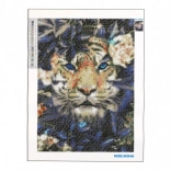 Diamantschilderen Verborgen Tijger 30x40 cm