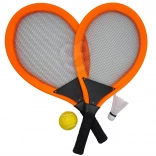 Woopie große Schläger für Tennis und Badminton für Kinder Set mit Ball und Federball