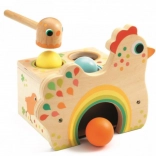 DJECO poule arc-en-ciel à marteler