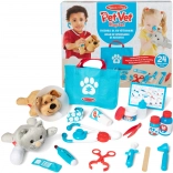 Animal Clinic – Veterinarian Set with Puppy and Kitten, 24 pcs