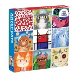 Puzzel Artistieke katten