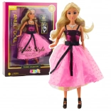 ANLILY doll in pink–black dress with accessories